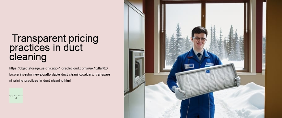  Transparent pricing practices in duct cleaning