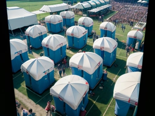 Standard portable toilet use on construction projects across Western Florida
