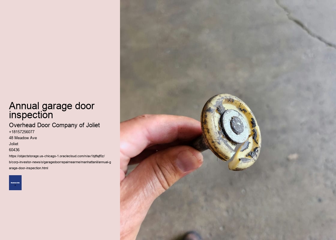 Annual garage door inspection