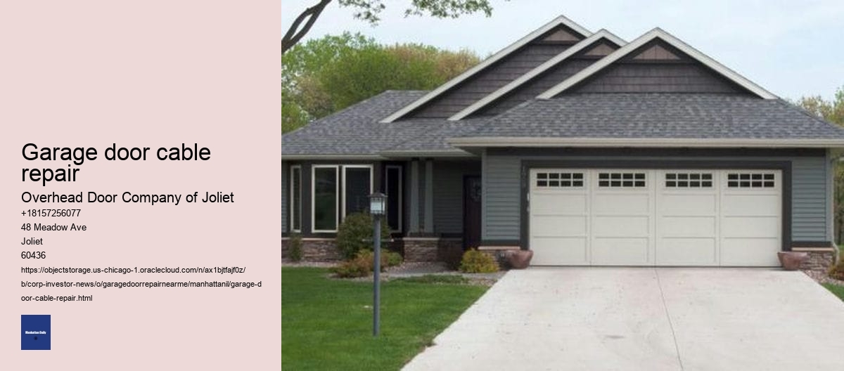Garage door cable repair