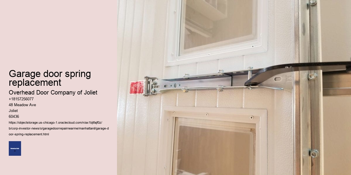 Garage door spring replacement