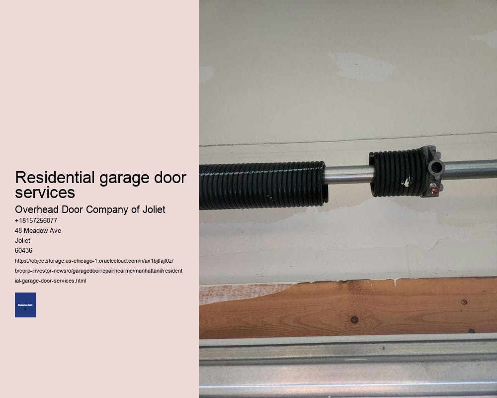 Residential garage door services