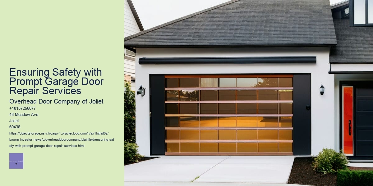 Ensuring Safety with Prompt Garage Door Repair Services