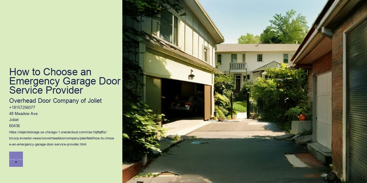 How to Choose an Emergency Garage Door Service Provider