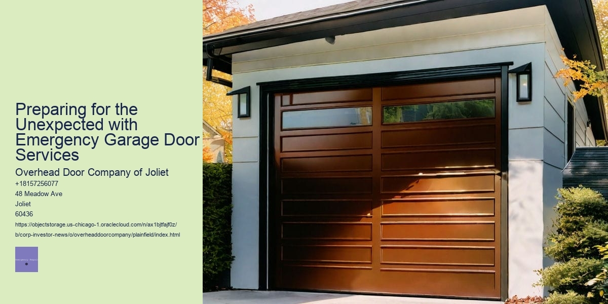 Preparing for the Unexpected with Emergency Garage Door Services