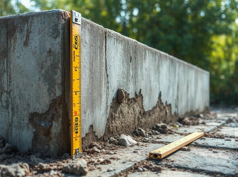 Analyzing Stair Step Gaps in Block Foundations