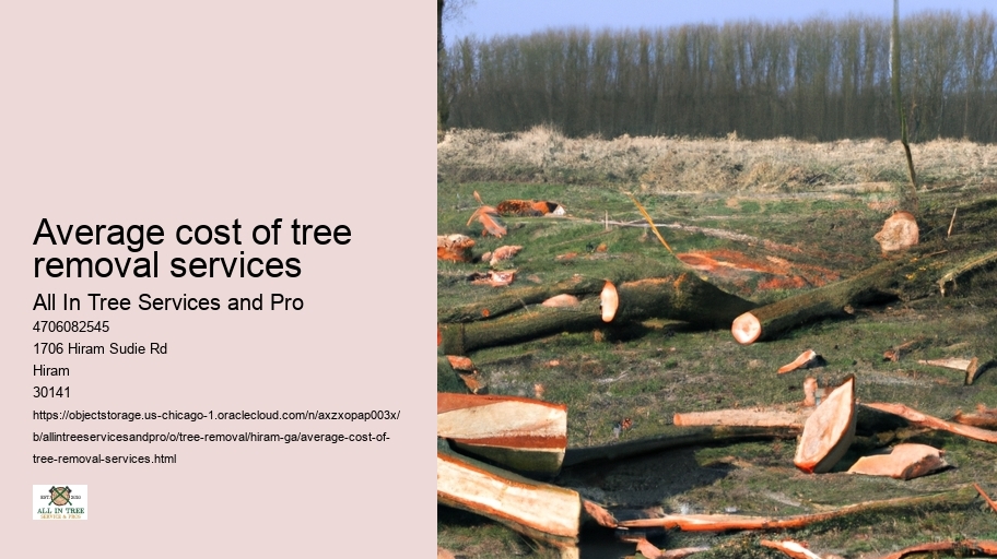 Average cost of tree removal services