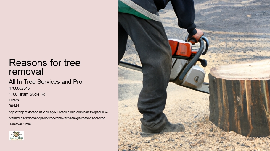 Reasons for tree removal