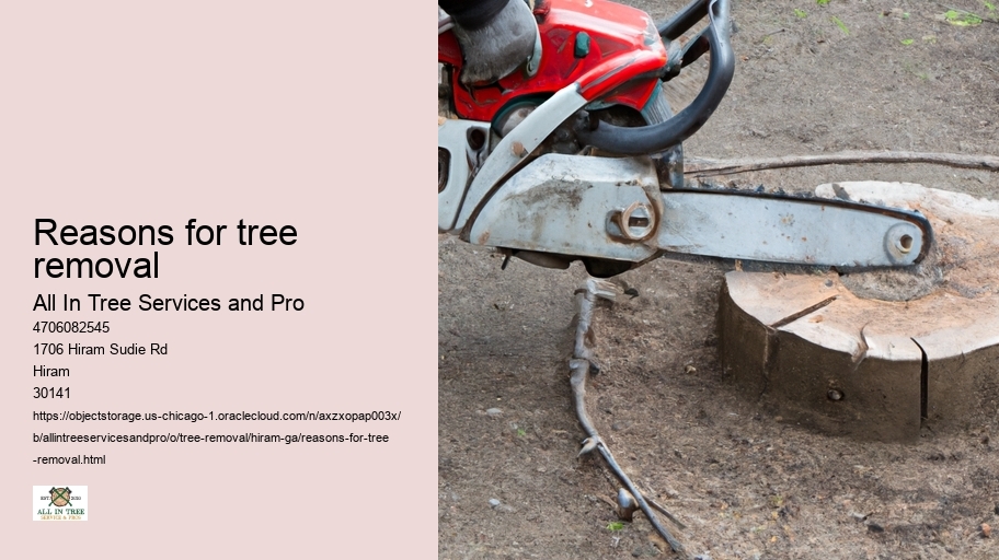 Reasons for tree removal
