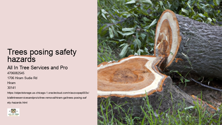 Trees posing safety hazards