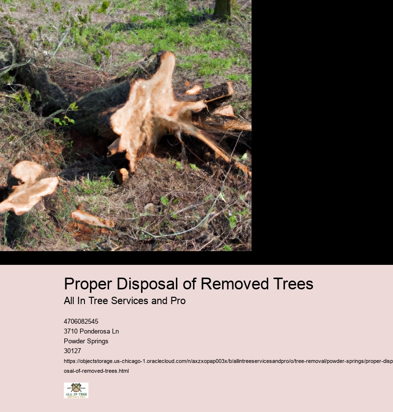 Proper Disposal of Removed Trees