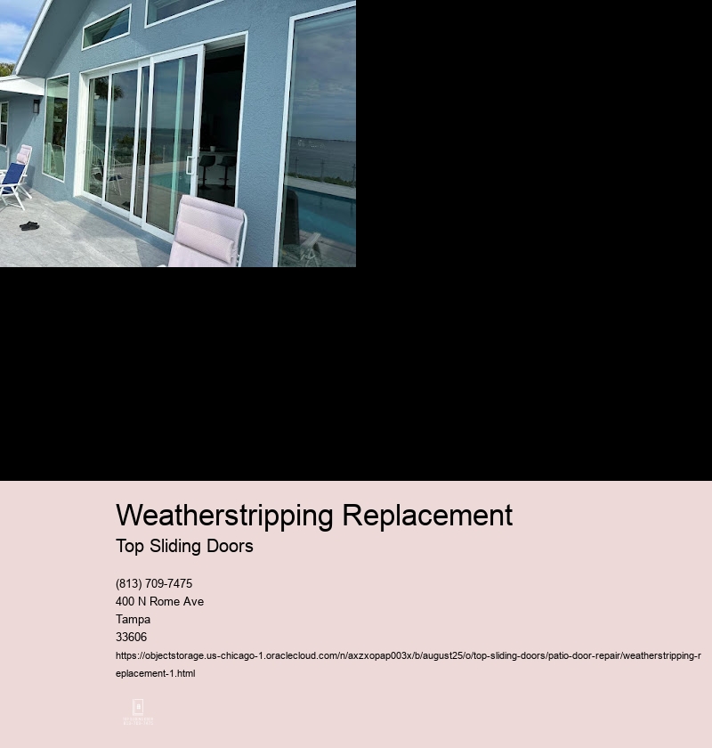 Weatherstripping Types for Patio Doors
