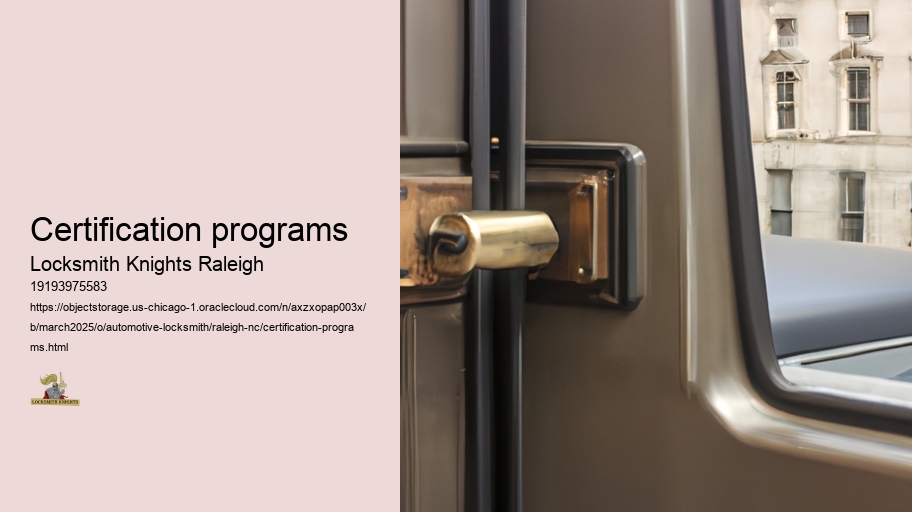 Certification programs