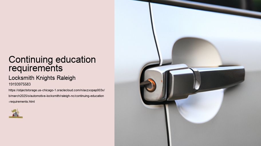 Continuing education requirements