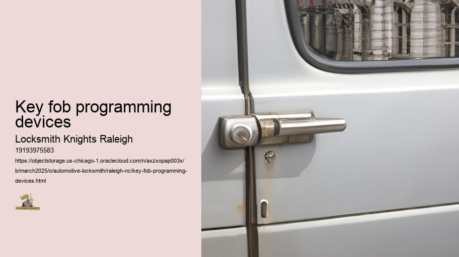 Key fob programming devices