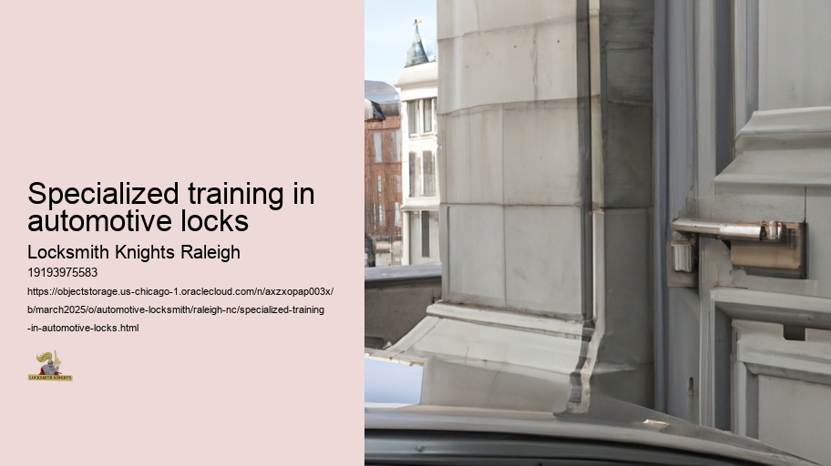 Specialized training in automotive locks