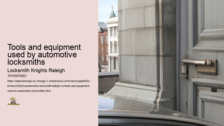 Tools and equipment used by automotive locksmiths