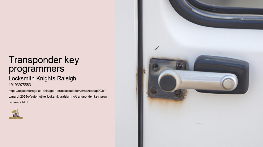 Transponder key programmers