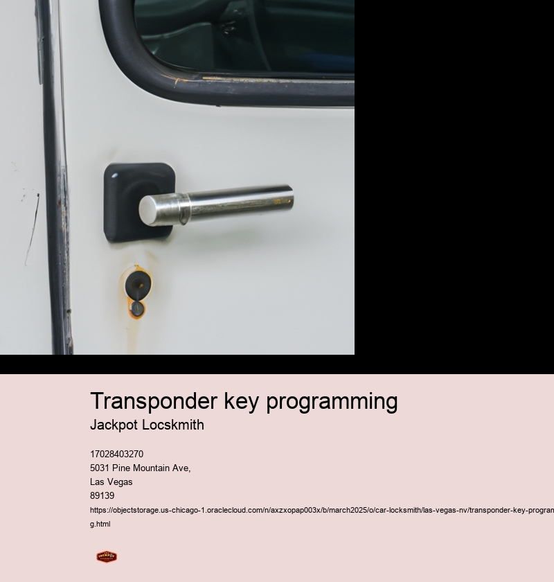 Benefits of Transponder Key Programming
