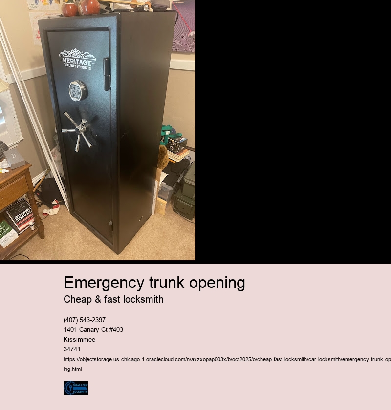 Emergency trunk opening