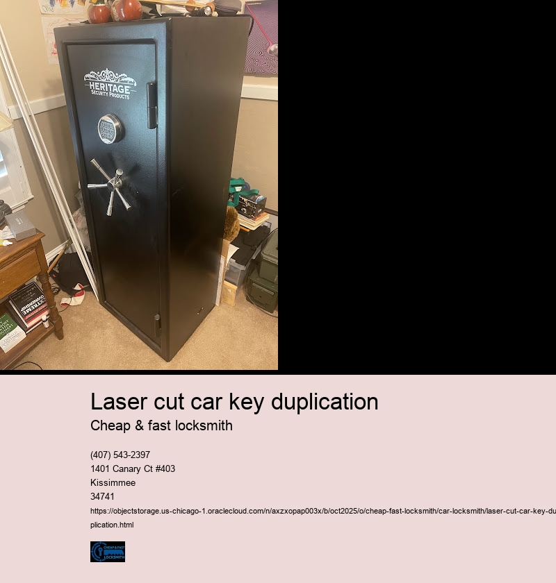 Laser cut car key duplication