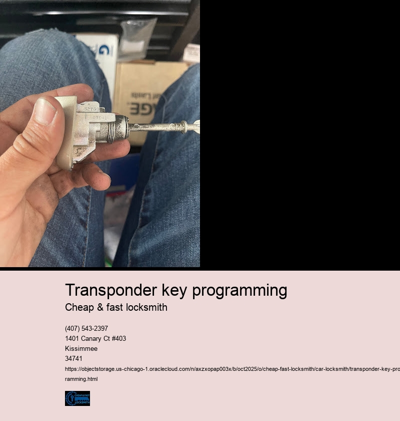 Transponder key programming