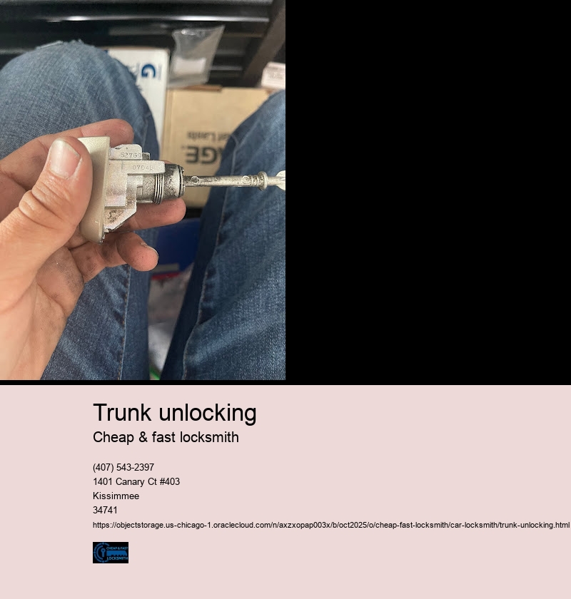 Trunk unlocking