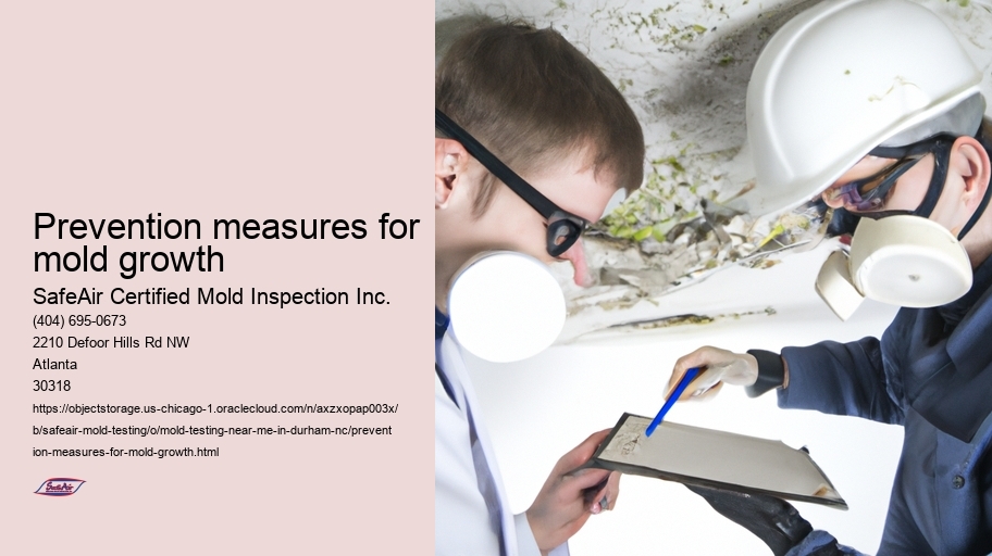 Prevention measures for mold growth