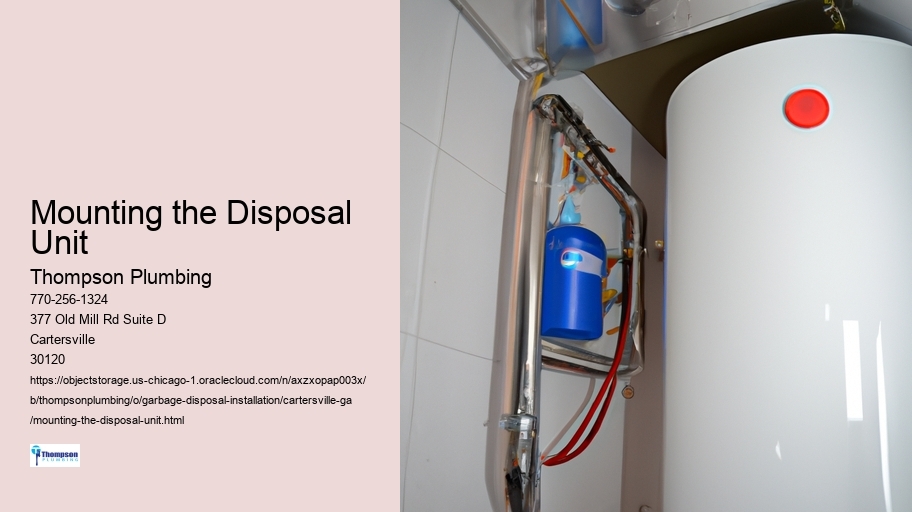 Mounting the Disposal Unit