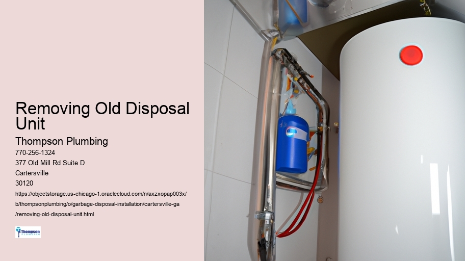 Removing Old Disposal Unit