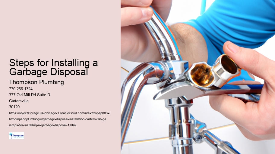 Steps for Installing a Garbage Disposal