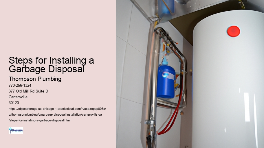 Steps for Installing a Garbage Disposal